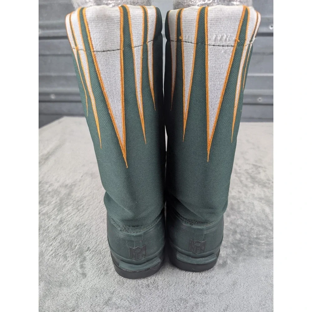 Vintage Green Bay Packers Winter Snow Boots Men Size 11 NFL Football Team Logo
